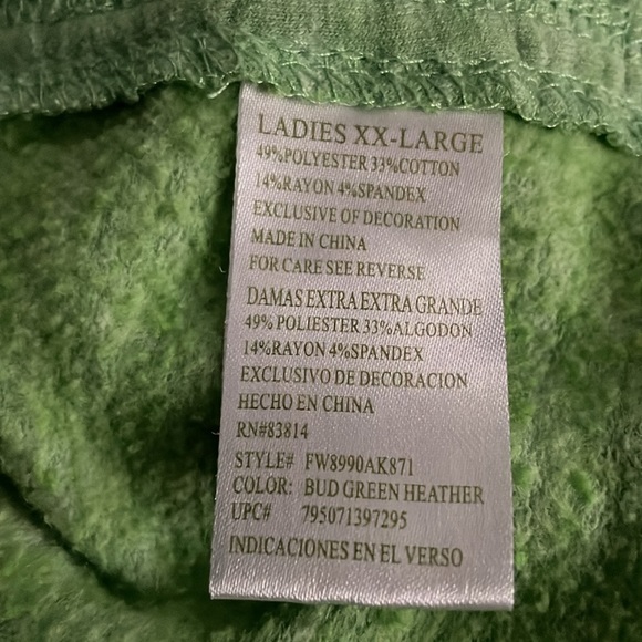 Upcycled Grinch Holiday Christmas Sweatshirt XL XXL Don’t Be A Grinch ooak - Picture 5 of 5